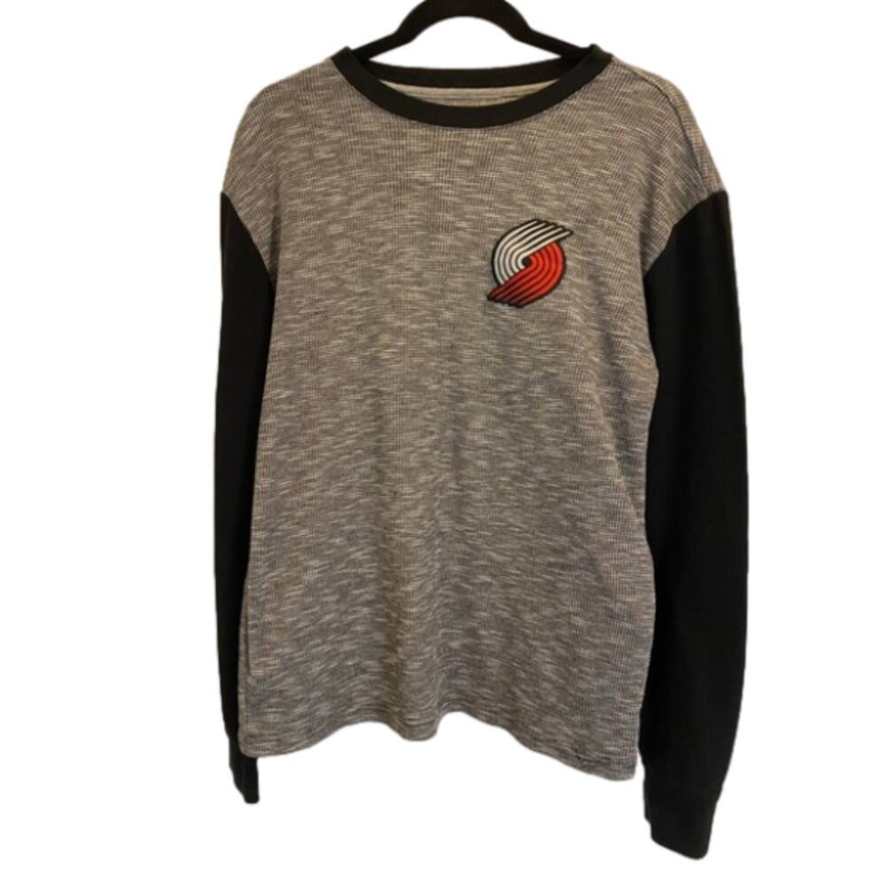 NBA Portland Trail Blazers Men's Med Long Sleeve Thermal Shirt Basketball Sports
